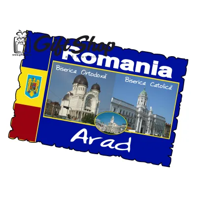 Arad romania, magnet frigider mgs036